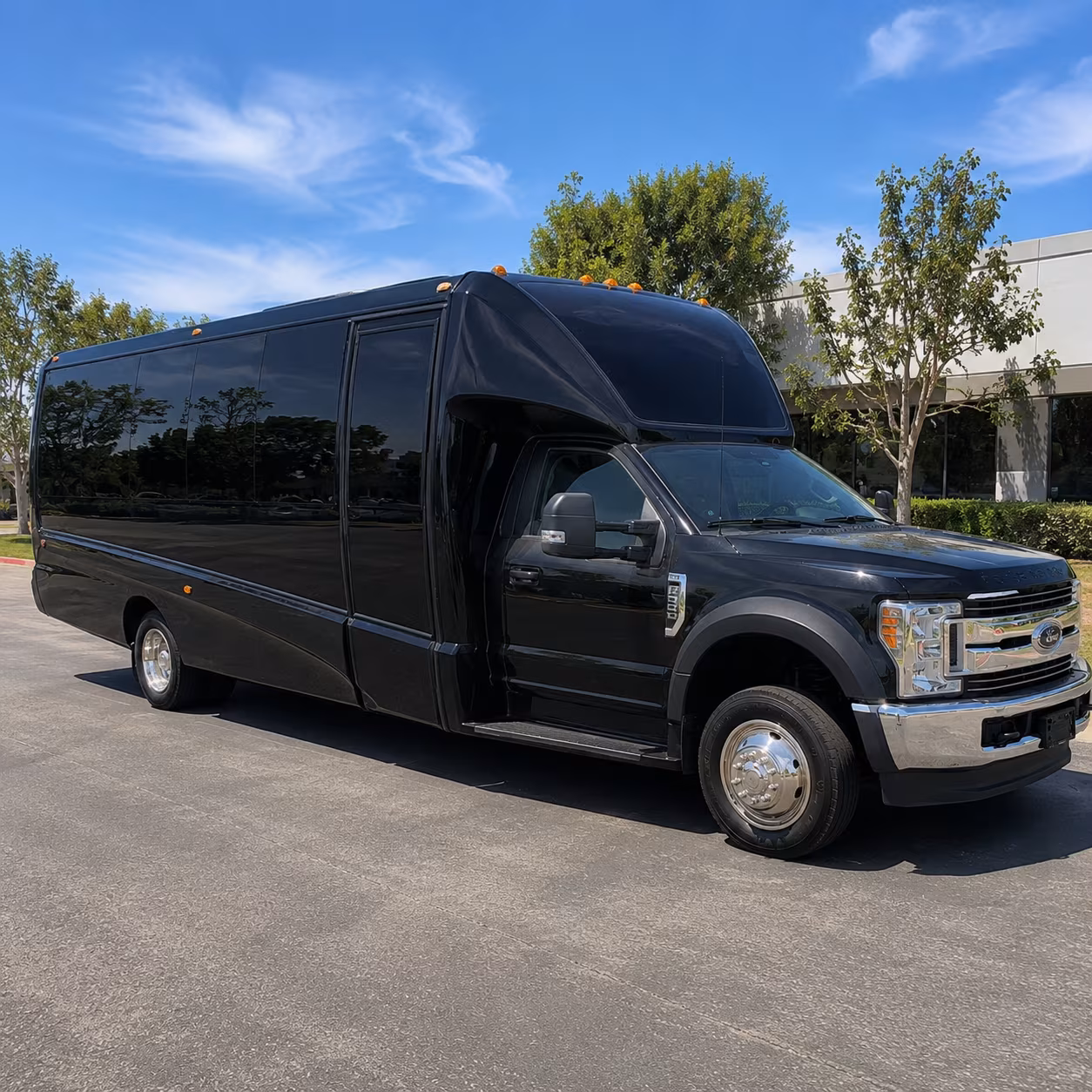 Interior of a party bus rental serving Sacramento