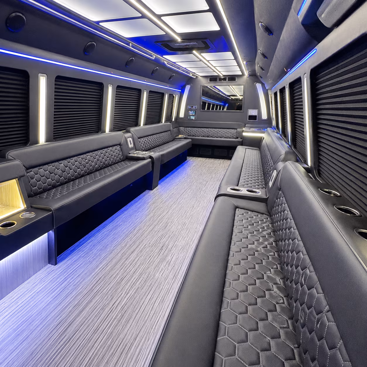 Sacramento Bachelor & Bachelorette Transportation party bus exterior