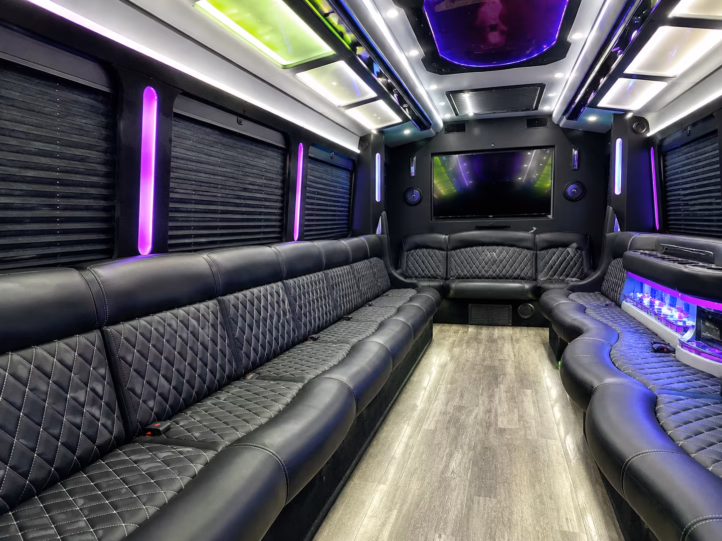 Sacramento Concert & Music Festival Transportation party bus exterior