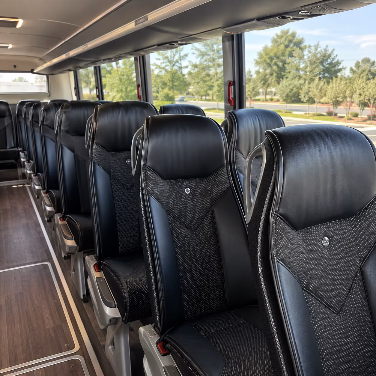 Sacramento Corporate Transportation party bus interior
