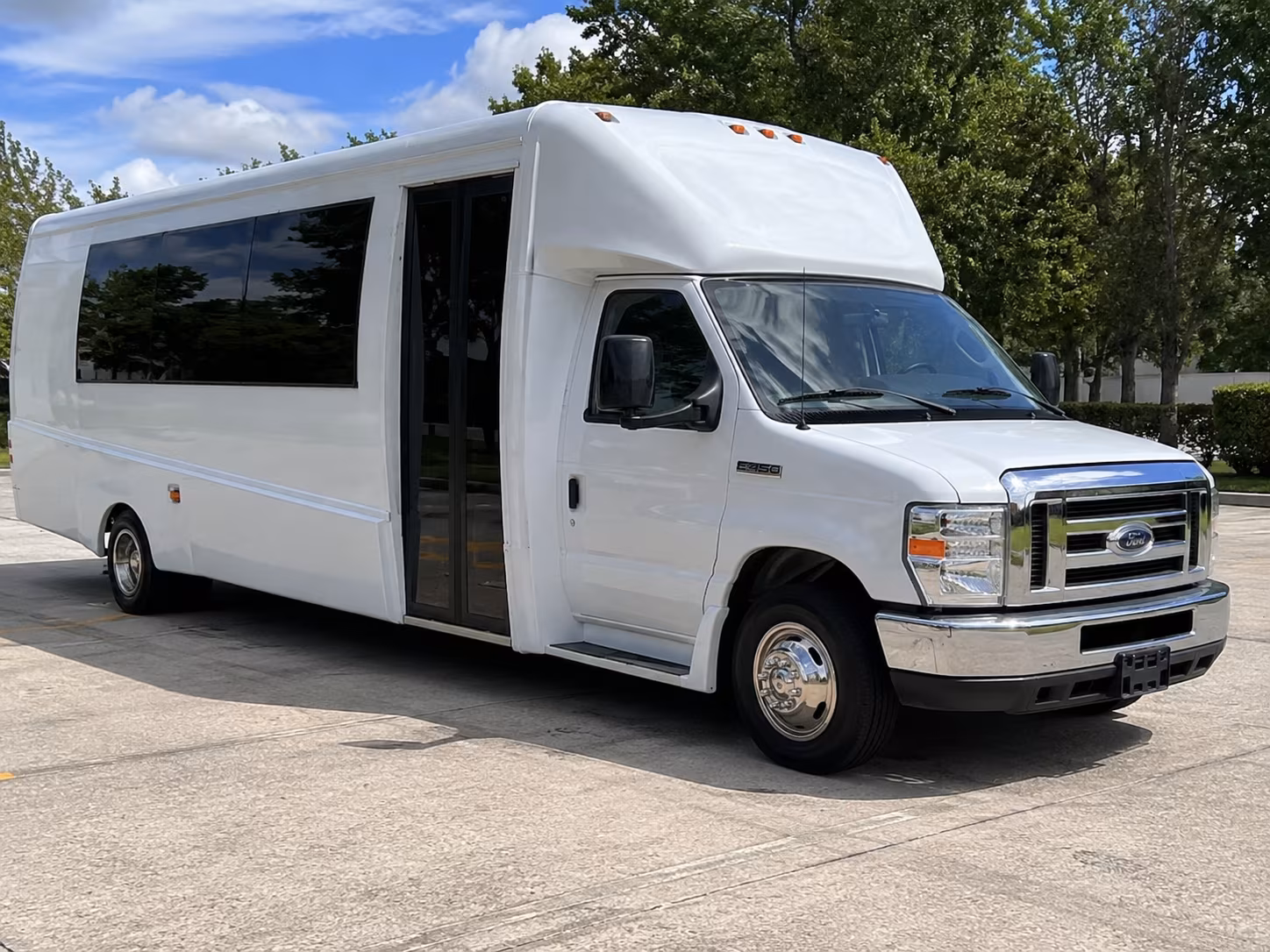 Sacramento Private Event Transportation party bus exterior