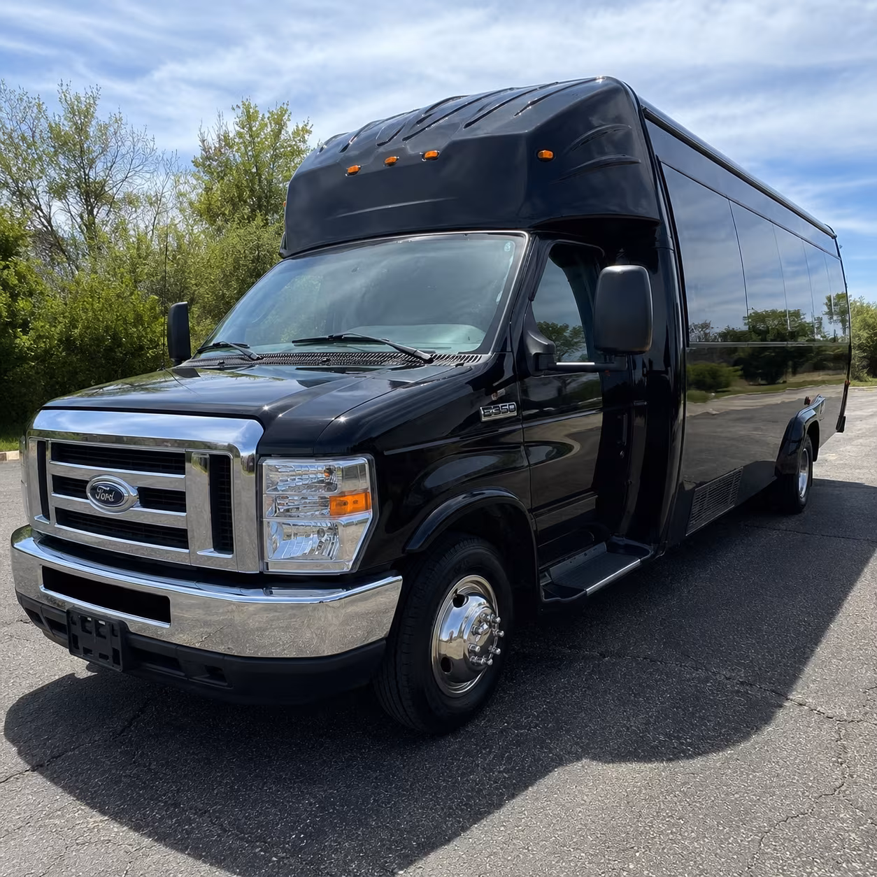 Sacramento Prom & Homecoming Transportation party bus exterior