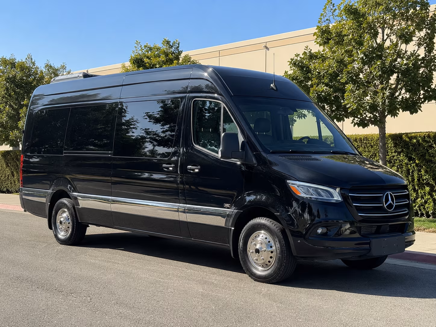 Sacramento School Event Transportation party bus exterior