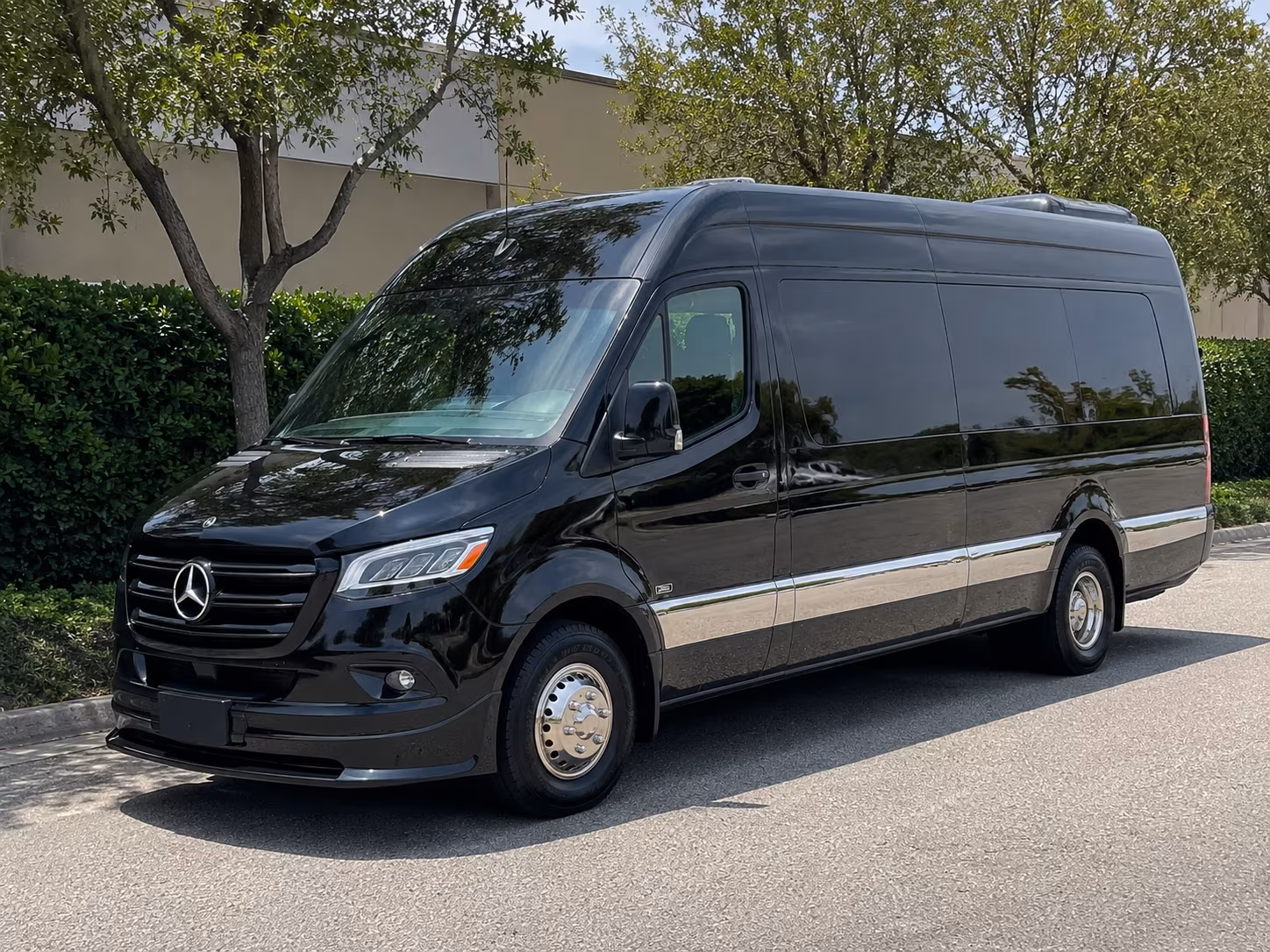 Sacramento School Event Transportation party bus exterior