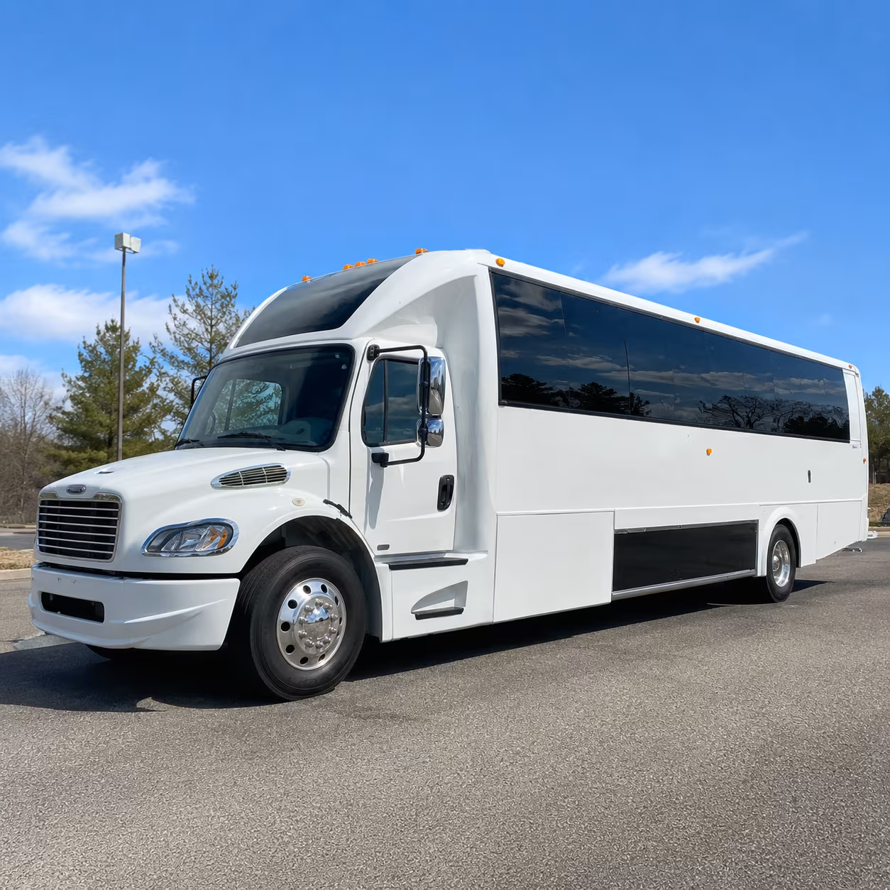 Sacramento Sporting Event Transportation party bus exterior