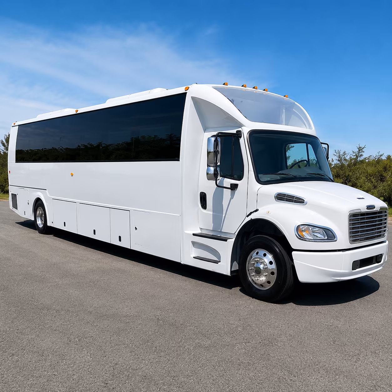 Sacramento Sporting Event Transportation party bus exterior