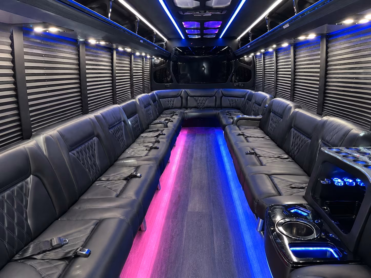 Sacramento Wedding Transportation party bus exterior
