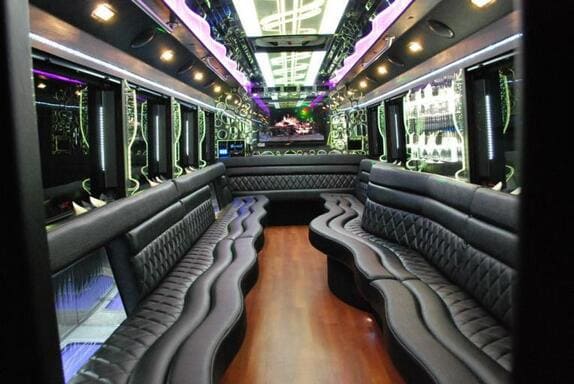 Sacramento 25 Passenger Limo bus Interior
