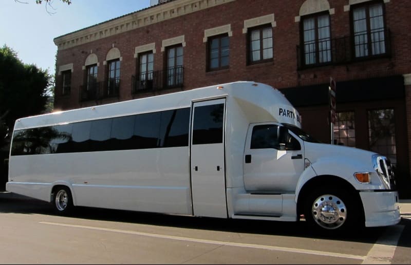 Modesto 30 Passenger Party Bus White