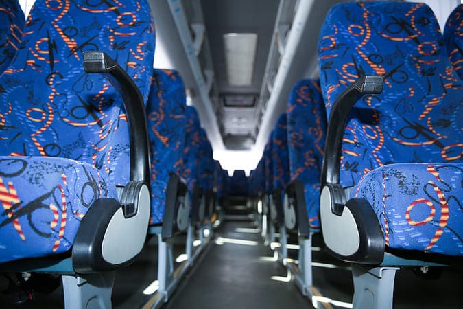 Sacramento 47-56 Passenger Charter Buses Interior